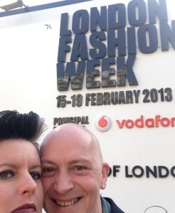 Gill Watson at London Fashion Week 2013