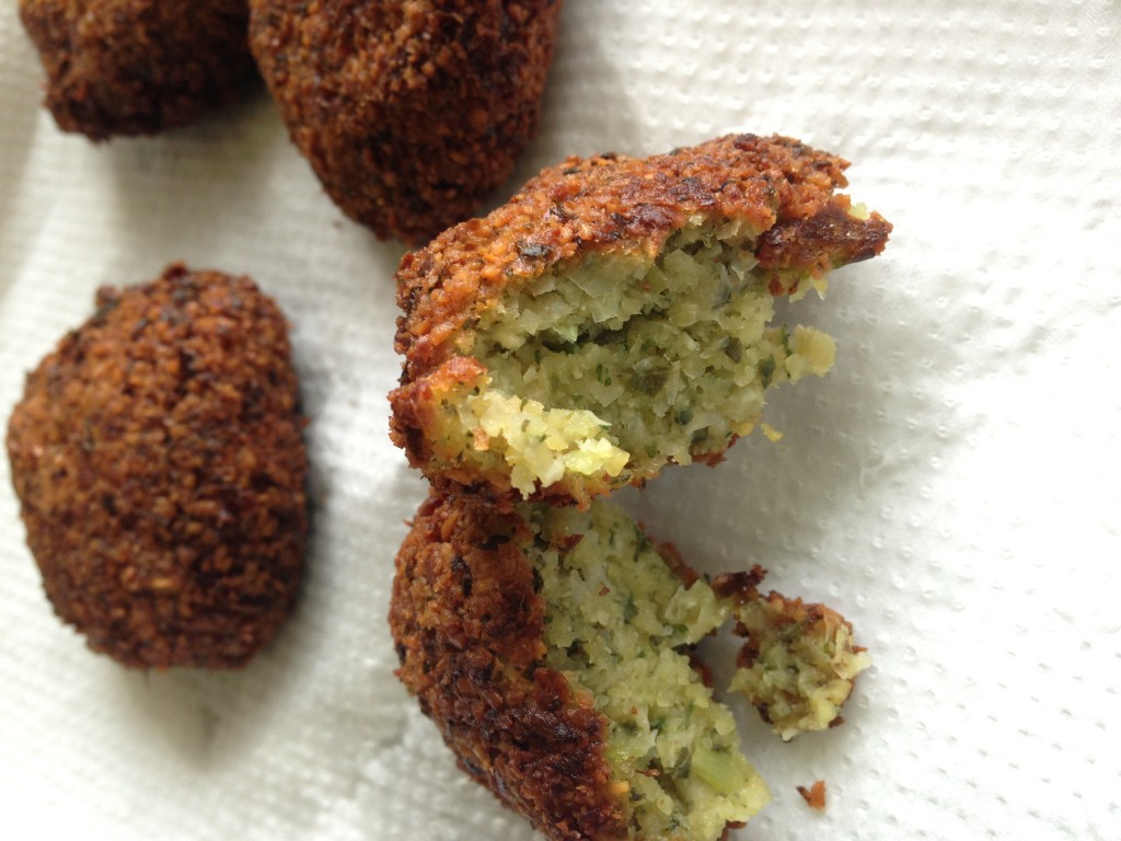 Cooked falafel