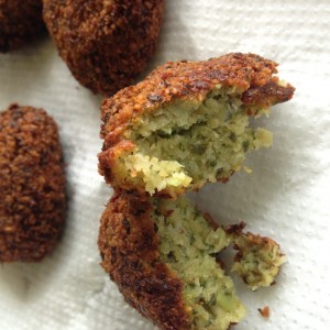 Cooked falafel