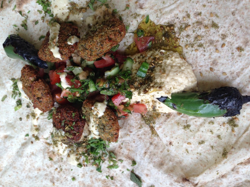 Falafel in lavash